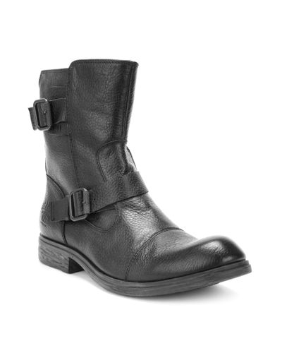 Kenneth Cole Reaction Work Week Double Buckle Boots in Black for Men - Lyst