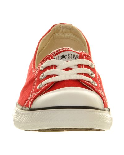 converse dance lace red