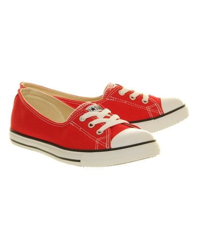 Converse Dance Lace in Red (Orange) - Lyst