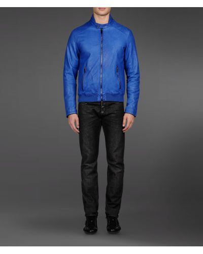 blue armani jacket