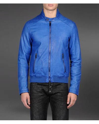 ea7 leather jacket