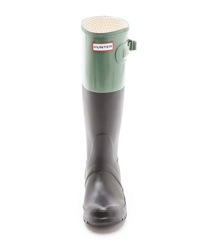 hunter colour block wellies