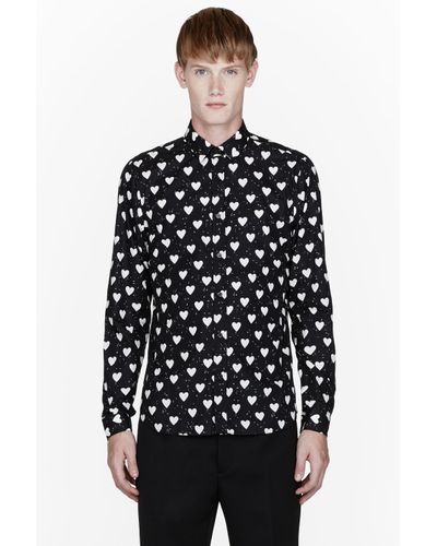burberry heart print shirt