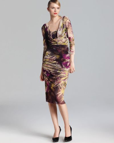 Jean Paul Gaultier Fuzzi Dress Winter Floral Tulle in Natural | Lyst