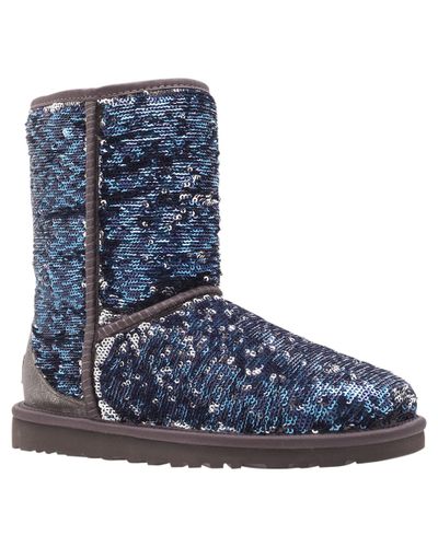uggs blue sparkle boots