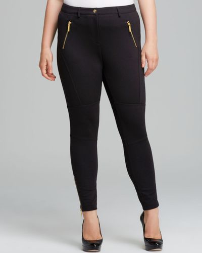 michael kors black pants with gold 