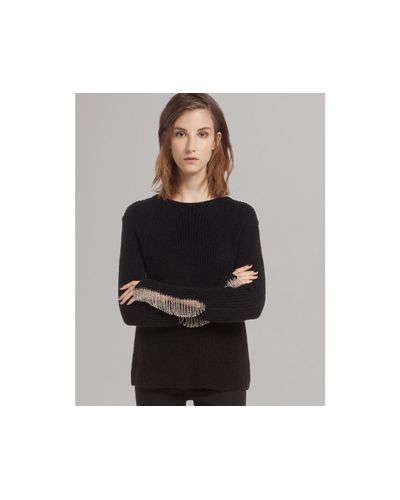 maje chain sweater