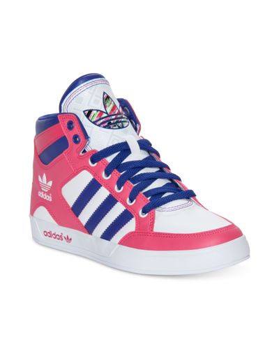 adidas Hardcourt Hi Casual Sneakers in Pink | Lyst انفرتر