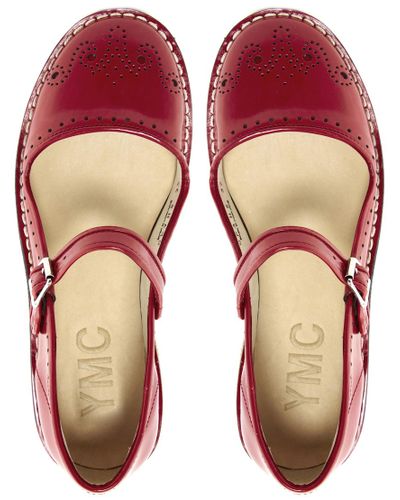 red mary jane shoes flats