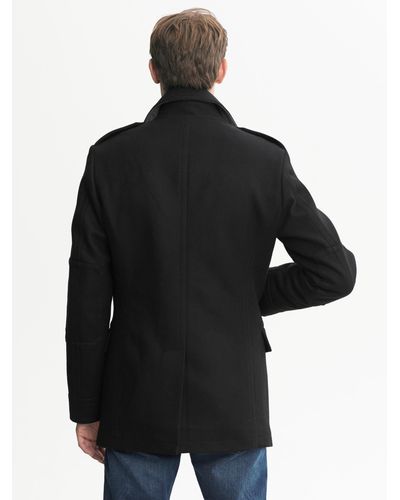 banana republic peacoat mens