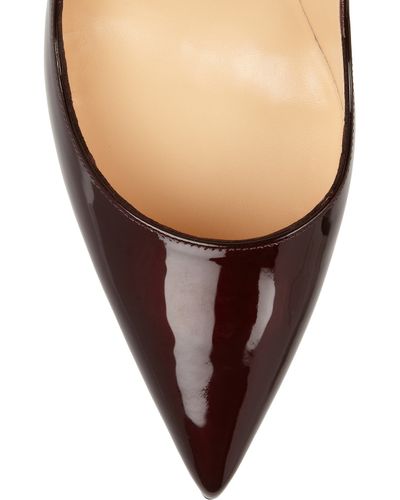 Lyst - Christian Louboutin So Kate 120 Patentleather Pumps in Purple