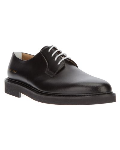Common Projects Cadet Derby Shoe in Black for Men - Lyst