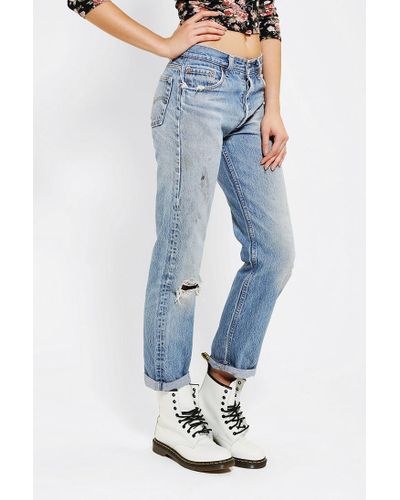Urban Renewal Denim Vintage Levi's 505 + 501 Jean in Indigo (Blue) | Lyst
