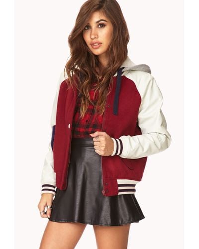 denim jacket red colour