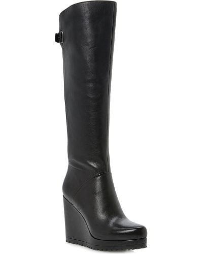 high wedge boots