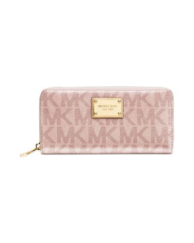 michael kors rose gold wallet