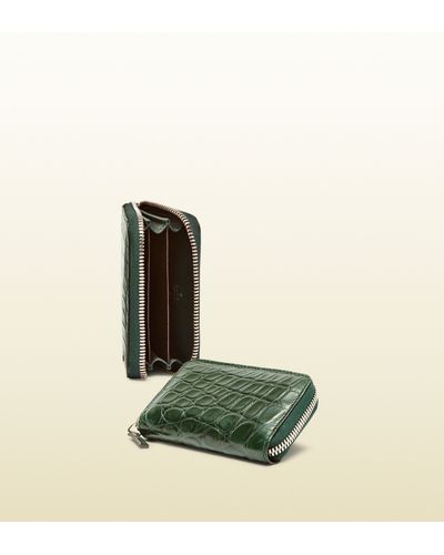 gucci crocodile card case