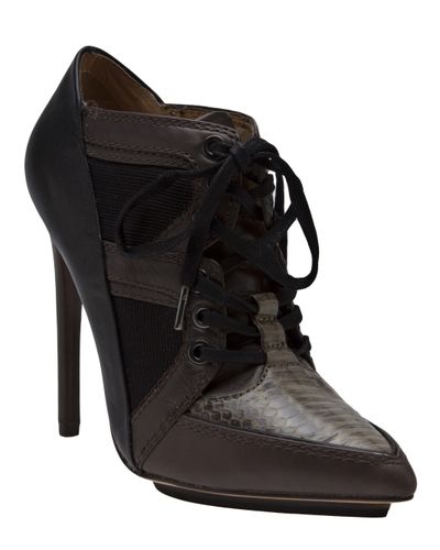 L.A.M.B. Ankle Boot Pump in Black - Lyst