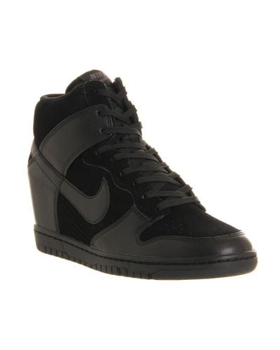 nike dunk sky hi black