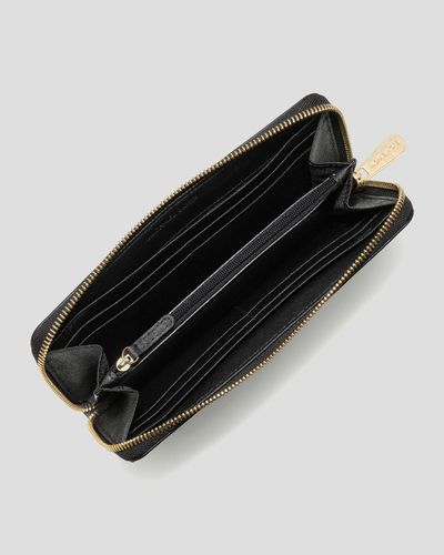 michael kors saffiano zip around wallet