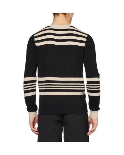 Todd Synder X Champion Striped Wool Sweater in Black for Men - Lyst