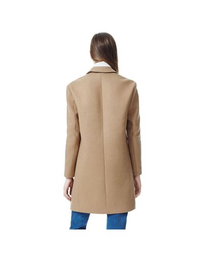Lyst - Theory Elibeth Coat in Roanoke Wool Blend in Natural