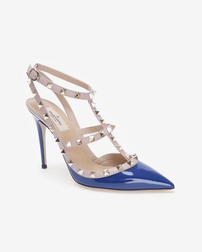 royal blue slingback heels