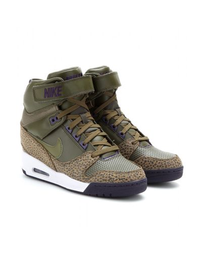 nike air revolution sky high wedge trainers