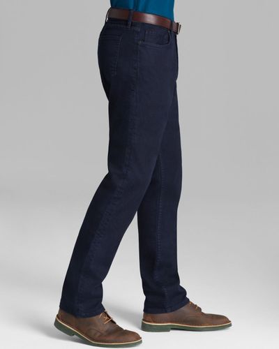 Elie Tahari Jeans Duncan Straight Fit in Dark Rinse Wash in Blue for Men |  Lyst