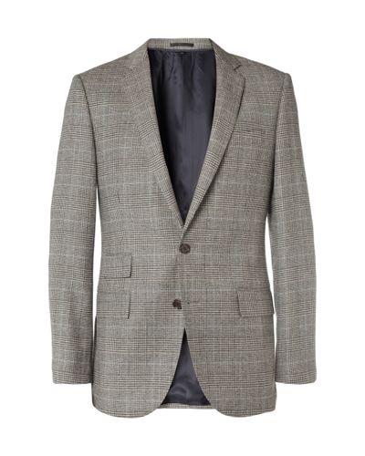 J.Crew Slim-Fit Glen Plaid Wool-Blend Suit Jacket in Gray for Men - Lyst