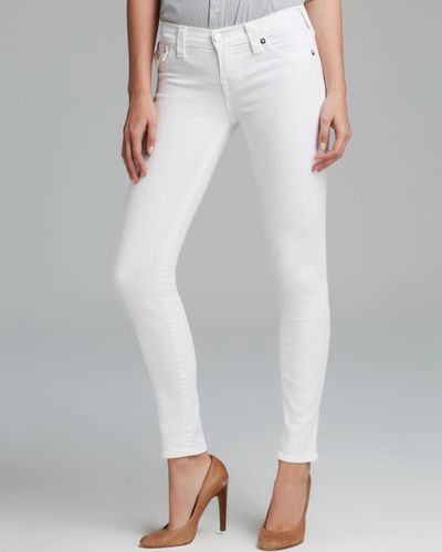 True Religion Jeans Serena Skinny in Optic White - Lyst