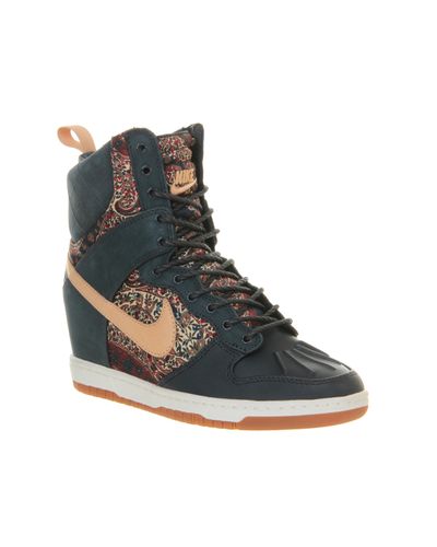 nike dunk sky hi navy