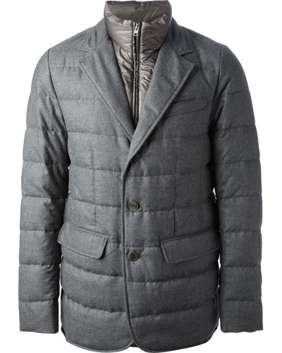 Herno Padded Jacket in Grey (Gray) for Men - Lyst