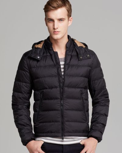 Burberry Brit Mitchson Quilted Down Jacket in Black for Men - Lyst