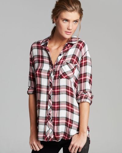 Rails Shirt Plaid Hunter in Ivory/Red (Red) - Lyst