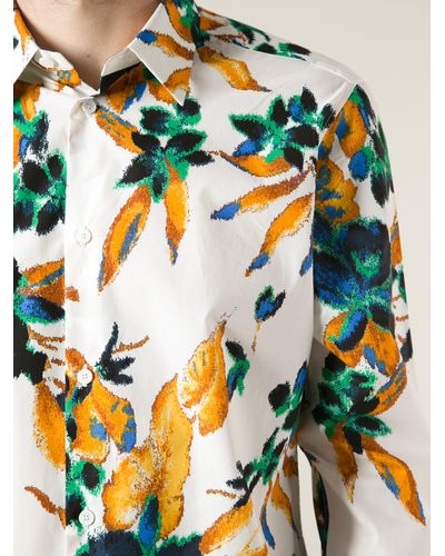 Balenciaga Floral Print Shirt for Men - Lyst