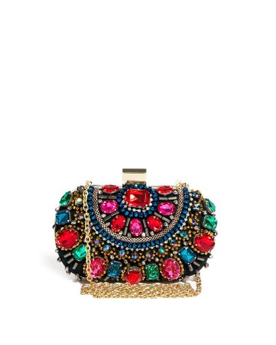 ALDO Enroelid Multicolour Gem Box Clutch Bag | Lyst