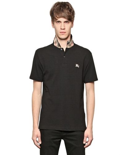 burberry polo collar