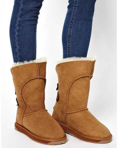 emu shearling boots