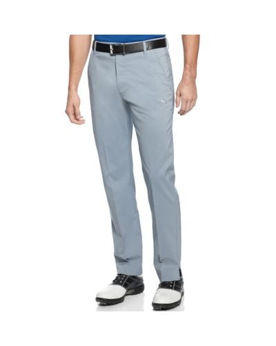 puma solid men's grey track pants
