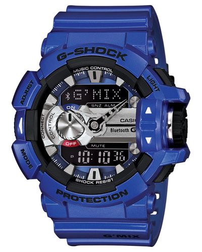 g shock bluetooth blue