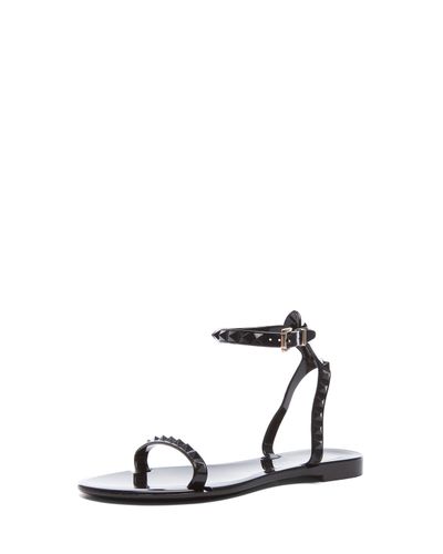 valentino rockstud jelly sandals