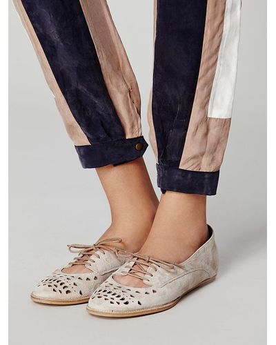 brogue ballet flats