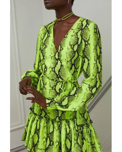 off white python dress