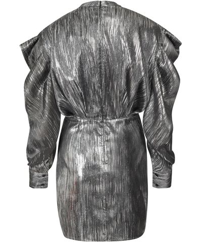 IRO Odell Dress in Silver (Metallic) - Lyst