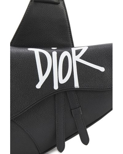 dior stussy saddle bolsa