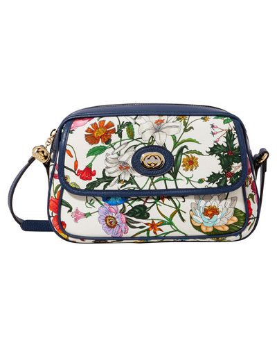 gucci flora small crossbody bolsa