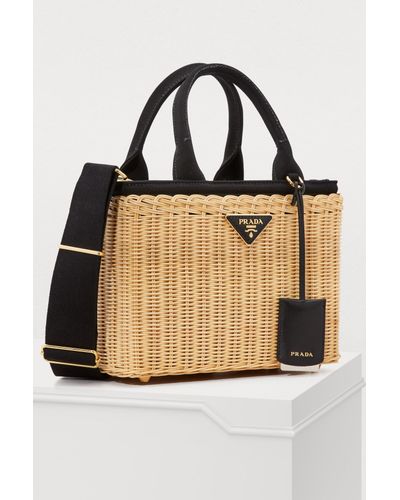 prada beach bolsa canvas