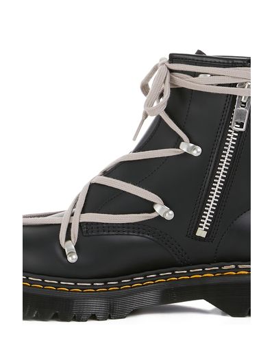 Rick Owens Lace X Dr. Martens - Boots in Black | Lyst