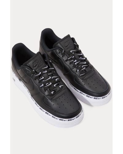 Nike Air Force 1 07 Se Prm Sneakers in Black/Black-White (Black) - Lyst